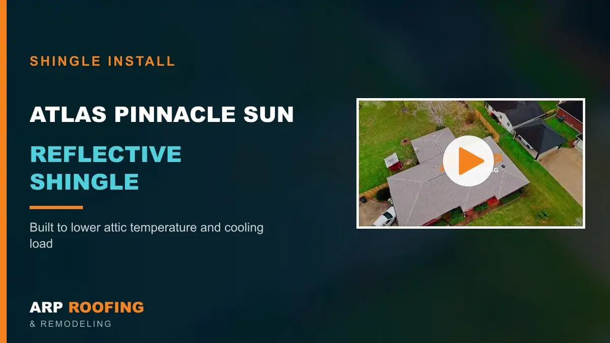 Video thumbnail: Atlas Pinnacle Sun Shingle Install