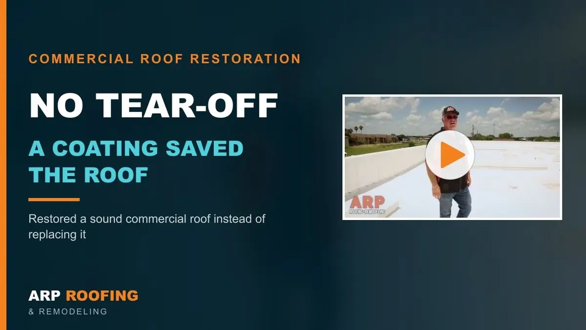 Video thumbnail: No Tear-Off — a Coating Saved a Sound Commercial Roof