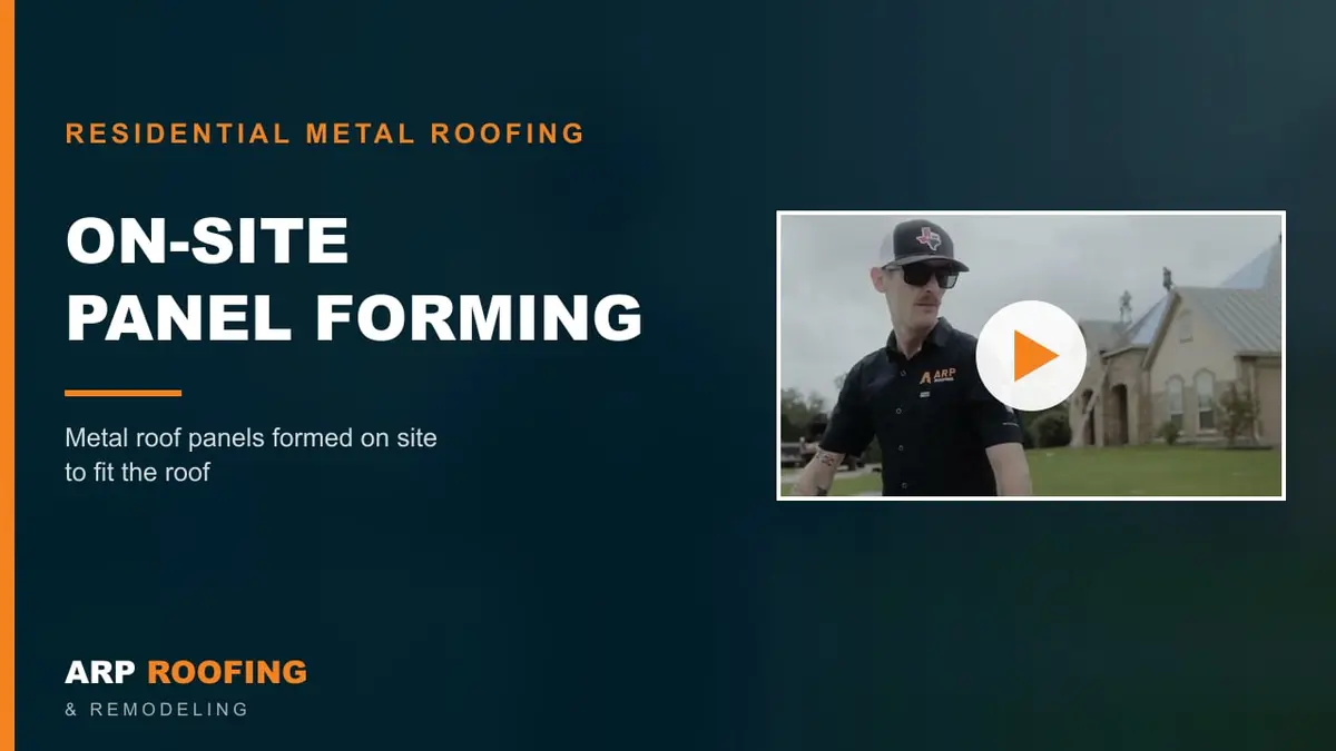 Video thumbnail: On-Site Metal Roofing Panel Form
