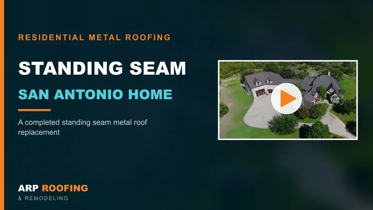 Video thumbnail: Residential Metal Roofing — Standing Seam Metal Roof Replacement