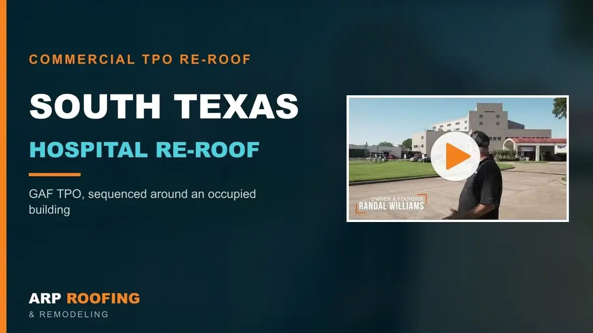 Video thumbnail: TPO Commercial Re-Roof
