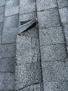 Wind-lifted shingles traced back to the real failure point before we quote — not patched blind.