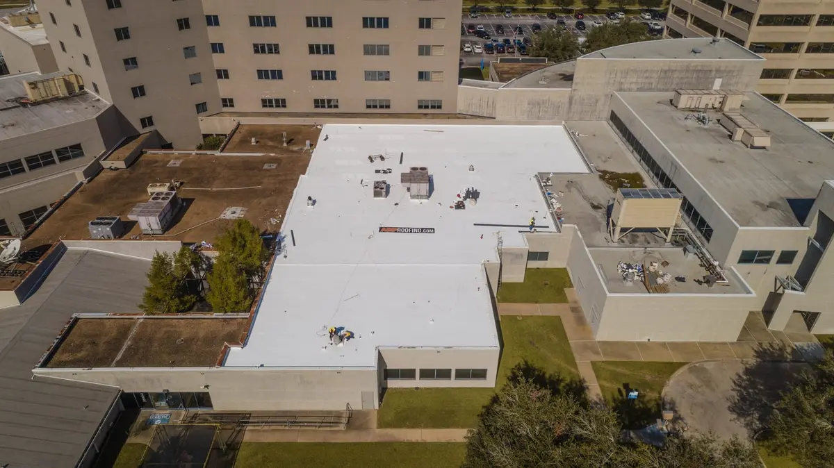 Video thumbnail: Multi-Building Commercial Metal and TPO Roofing Project