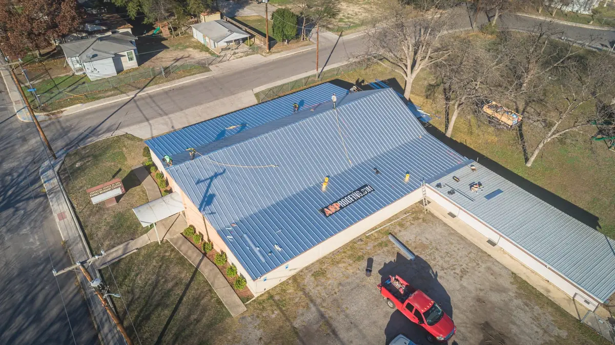 Video thumbnail: 200,000 Sq Ft Commercial Standing Seam Roof Overlay