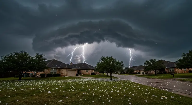 A storm moves through a whole Corpus Christi neighborhood at once — which is why every roof on the street earns its own documented inspection, not a curbside guess.