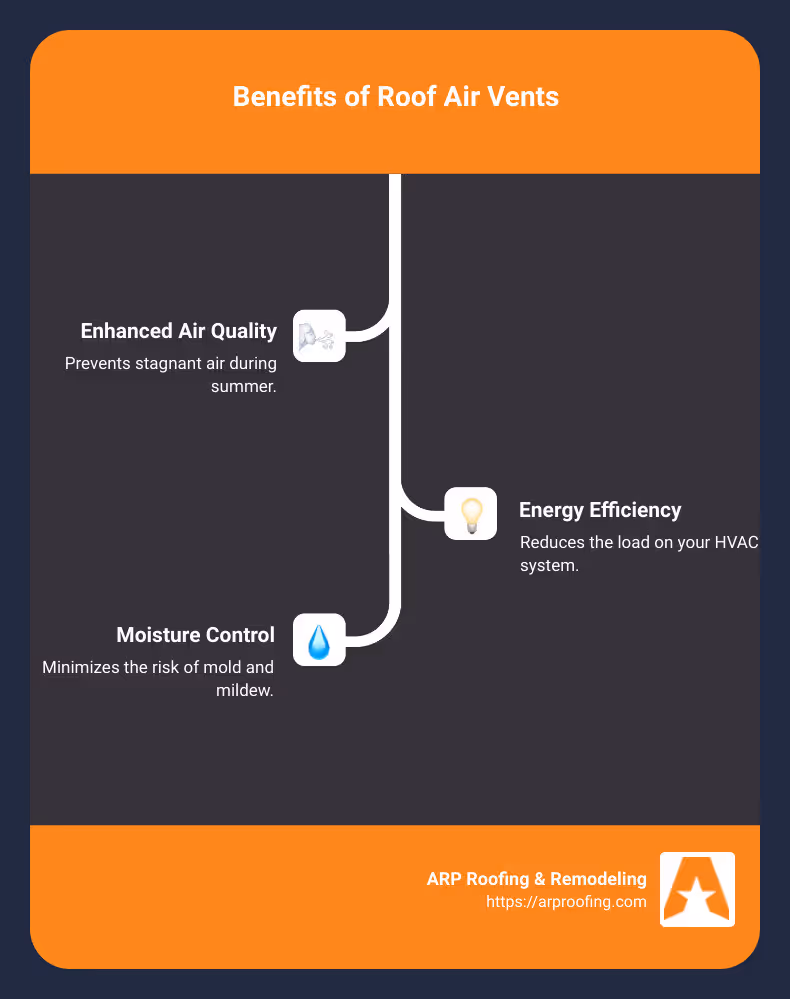 Benefits Of Roof Air Vents Infographic - Roof Air Vents Infographic Infographic-Line-3-Steps